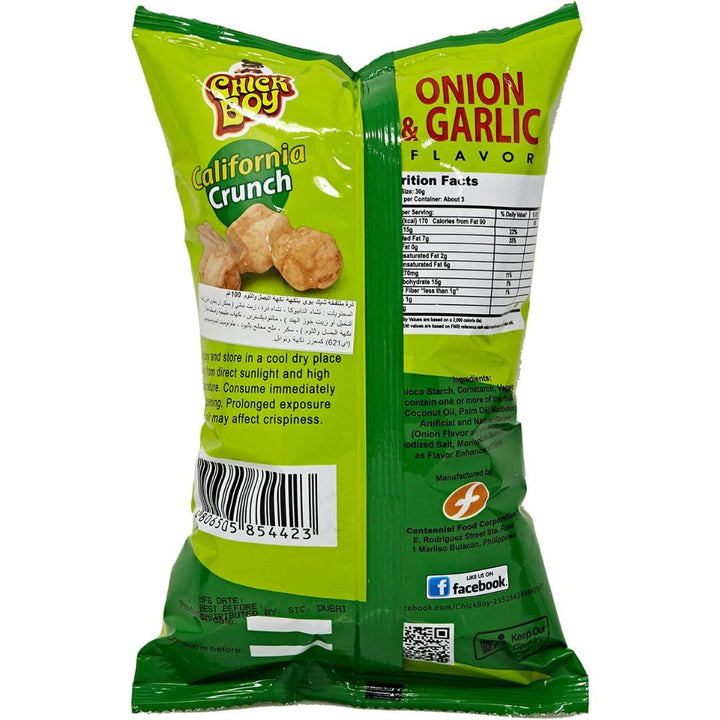 Chick Boy California Crunch Onion and Garlic, 100g