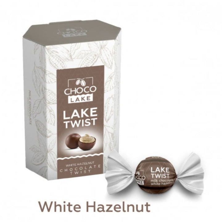 Choco Lake Twist Whiet Hazelnut Chocolate Twist, 200g