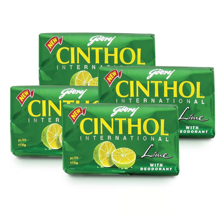 Cinthol Bath Soap Lime With Deodorant, 4x175g