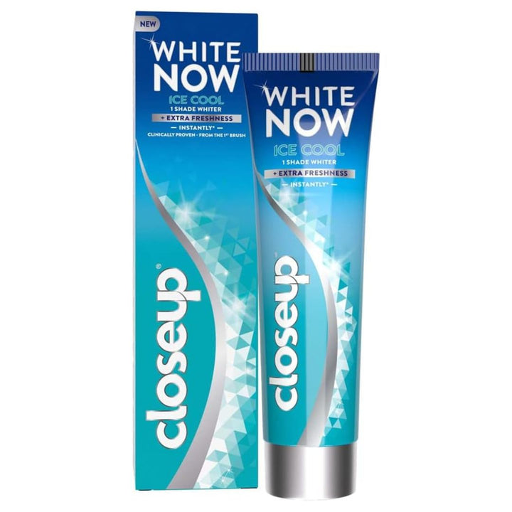 Close Up White Now Ice Cool Toothpaste, Original, 2x75ml