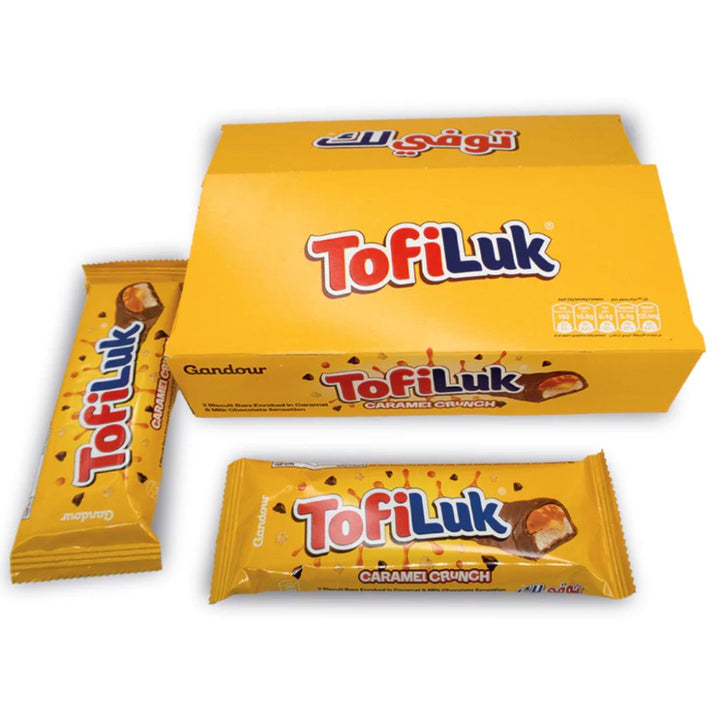 Gandour Tofiluk Caramel Crunch Chocolate, 12 x 33g