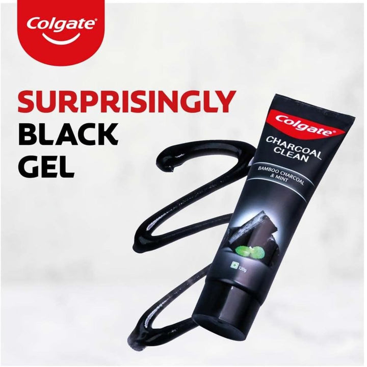 Colgate Charcoal Clean Toothpaste, Bamboo Charcoal and Mint, 120g