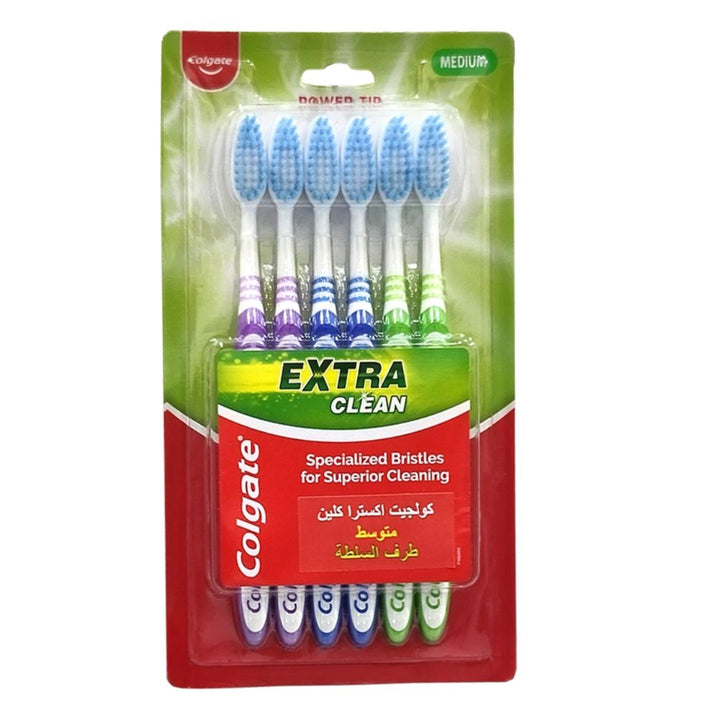 Colgate Extra Clean Toothbrush, 6pcs