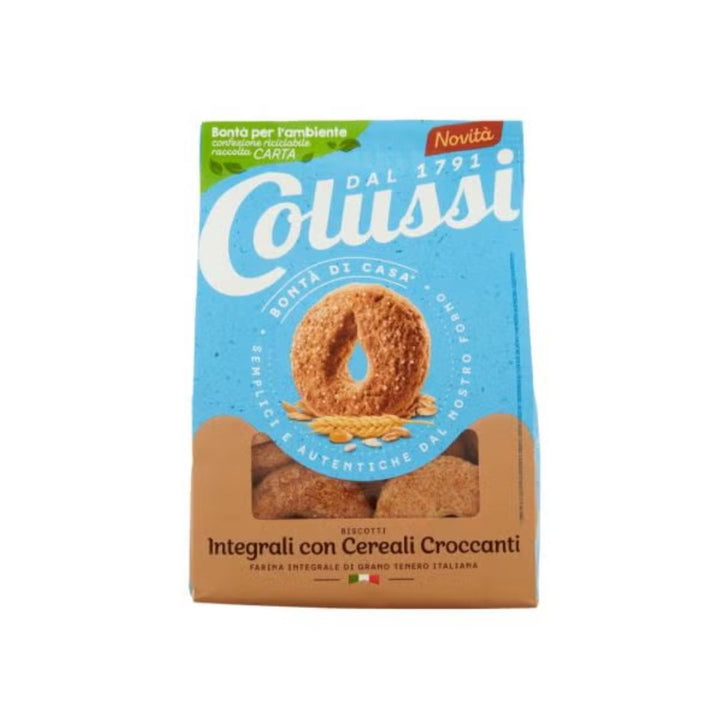 Colussi Whole Wheat Biscuits With Cereals, 300g