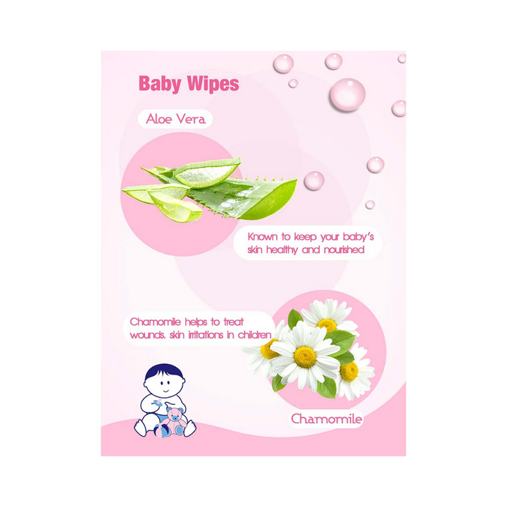 Cool & Cool Baby Wipes Ultra Soft & Gentle 64 + 8 Wipes Free Free