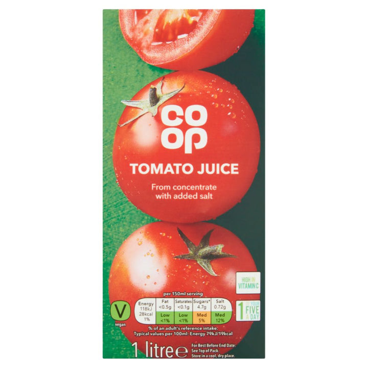 Coop Tomato Juice, 1000ml