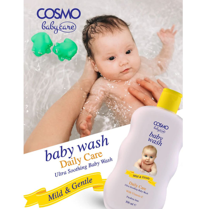 Cosmo Baby Wash - Daily Care Ultra Soothing, 500ml