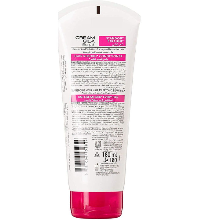 Cream Silk Standout Straight Hair Reborn Conditioner, 180ml