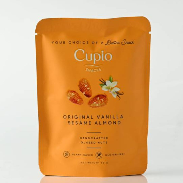 Cupio Snacks Original Vanilla Sesame Almonds, 50g