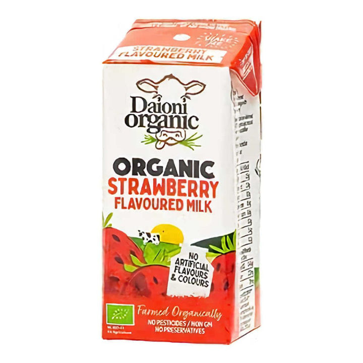 Daioni Organic Strawberry Milk, 200ml