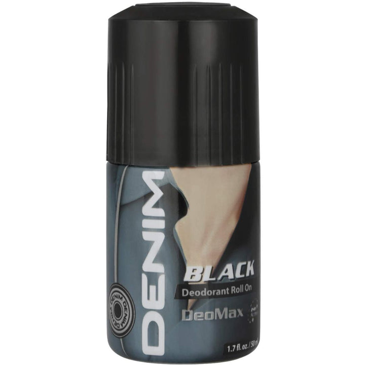 Denim Black Deodorant Roll On For Men, 50ml