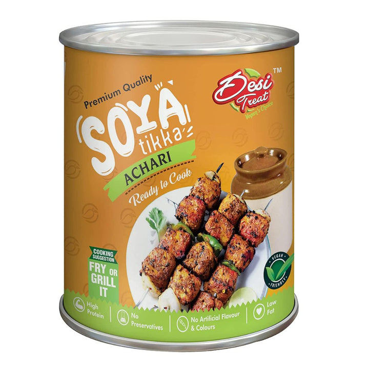 Desi Treat Achari Soya Tikka (Ready to Cook), 800g