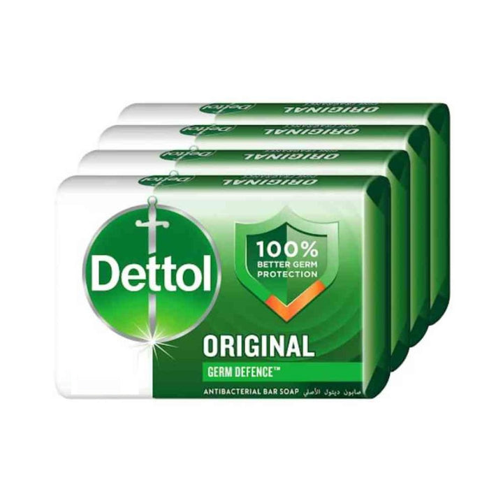 Dettol Original Anti Bacterial Bar Soap, 4x110g