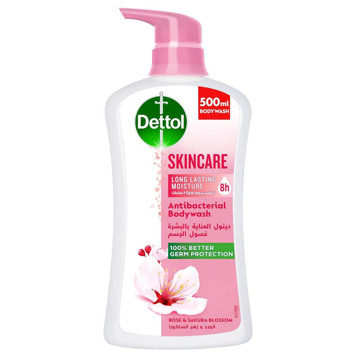 Dettol Skincare Rose & Sakura Blossom Body Wash, 500ml