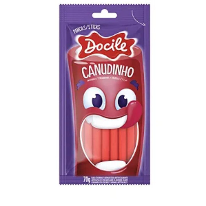 Docile Canudinho Morango, 2*70g