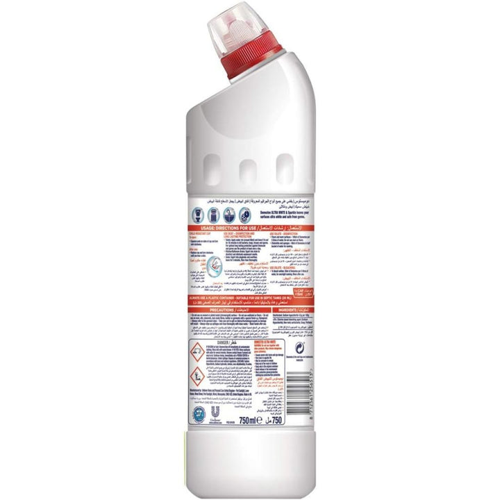 Domestos Multipurpose Thick Bleach, Ultra White, 750ml