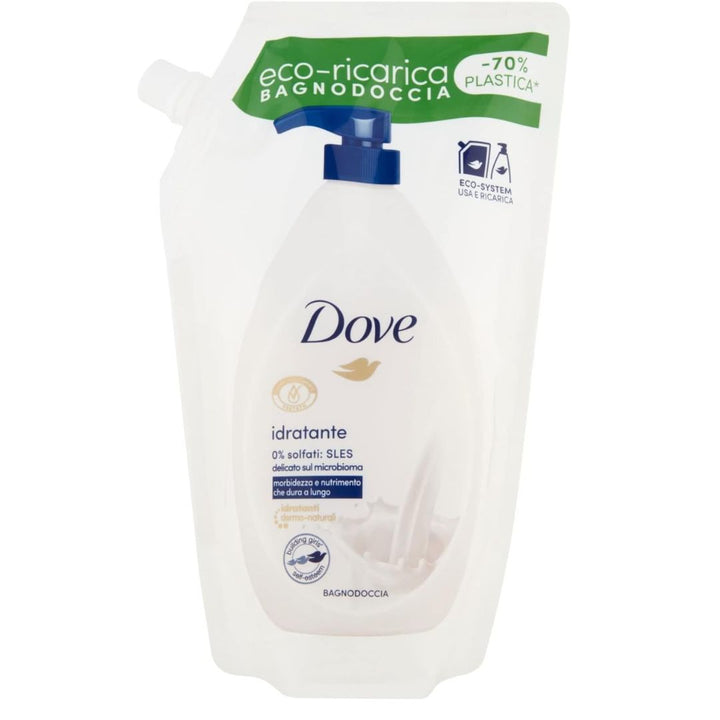 Dove Idratante Bagnodoccia Eco-Ricarica, 720ml