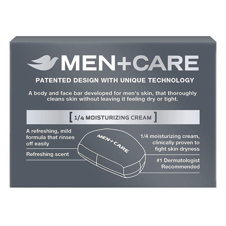 Dove Men Care Body + Face Bar Soap Clean Comfort Mild Formula, 4*100g