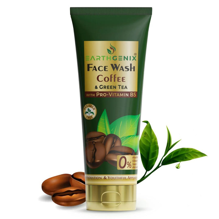 Earthgenix Coffee & Green Tea Face wash, 100ml