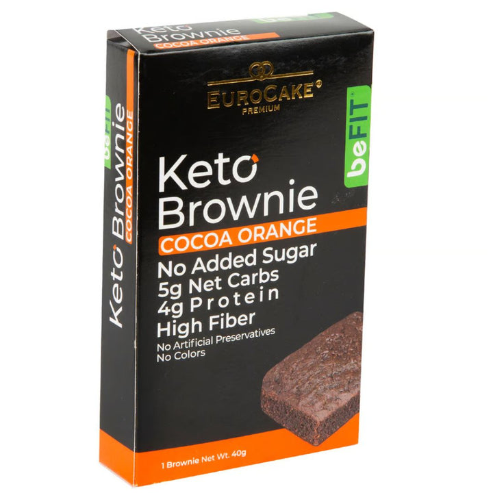 Euro Cake Be Fit Cocoa Orange Keto Brownie, 40g