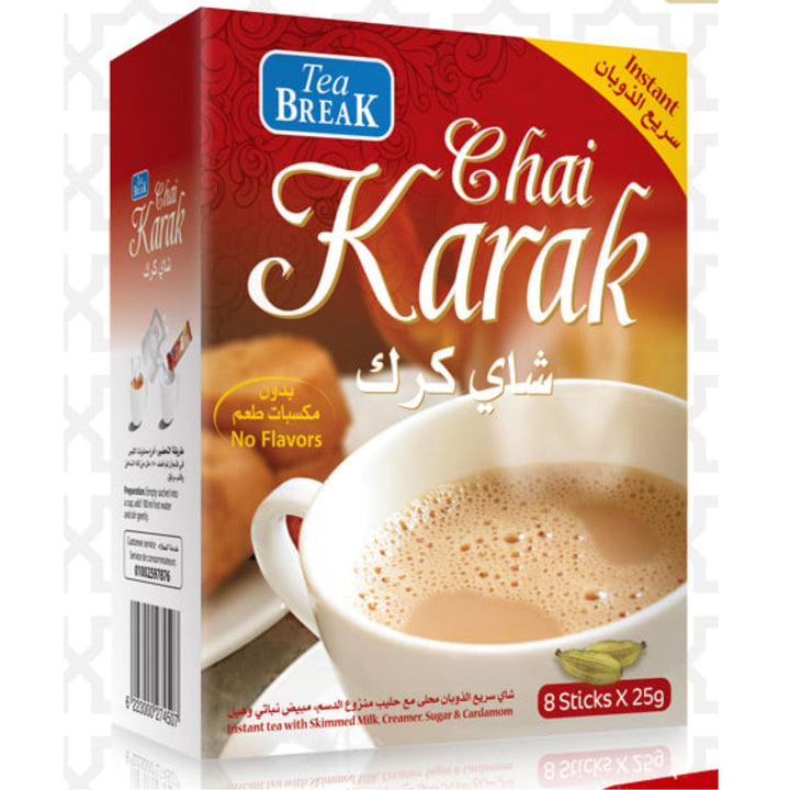 Tea Break Instant Chai With Cardamom Karak, 8x25g