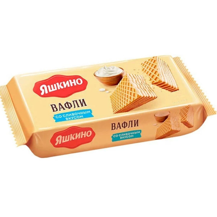 Yashkino Waffles With Creamy Taste, 200g