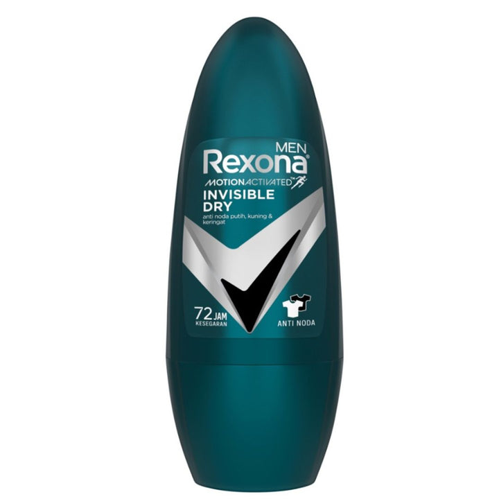 Rexona Men Deodorant Roll On Antiperspirant Invisible Dry, 50g