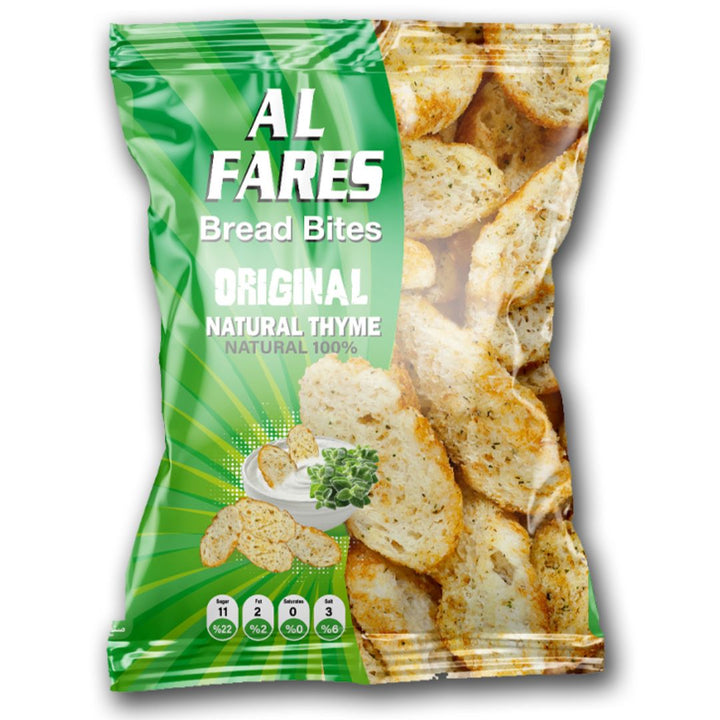 Al Fares Bread Bites with Natural Thyme Flavor, 250g