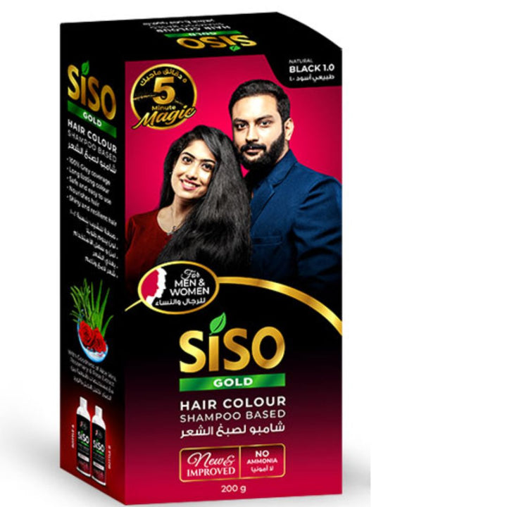 Siso Gold hair Colour Shampoo Based, 200ml