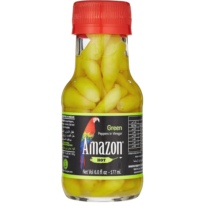 Amazon Green Peppers in Vinegar, 177ml