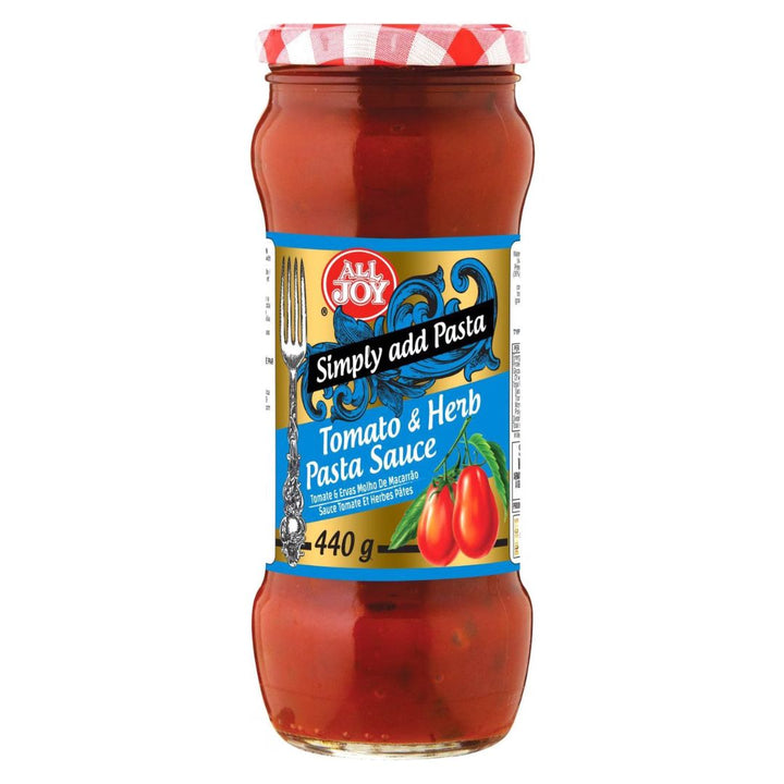 All Joy Tomato And Herb Pasta Sauce, 440g