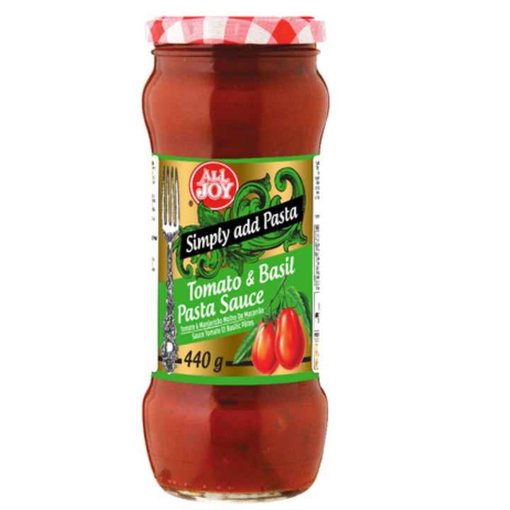 All Joy Pasta Sauce Tomato & Basil, 440g