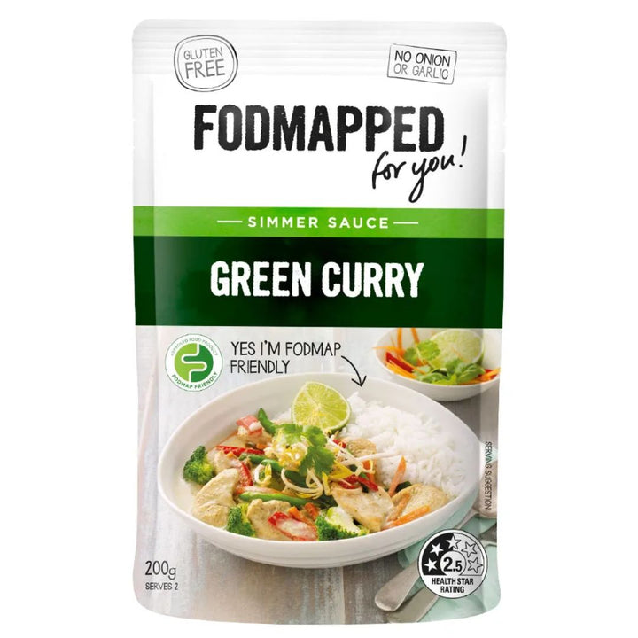 Fodmapped Green Curry Simmer Sauce, 200g