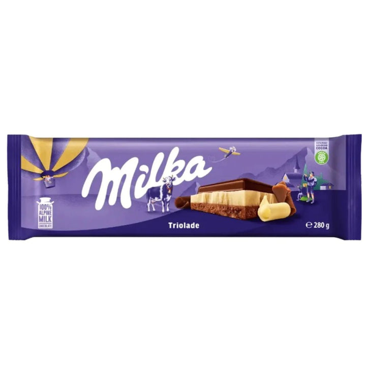 Milka Triolade Giant Chocolate Bar, 280g