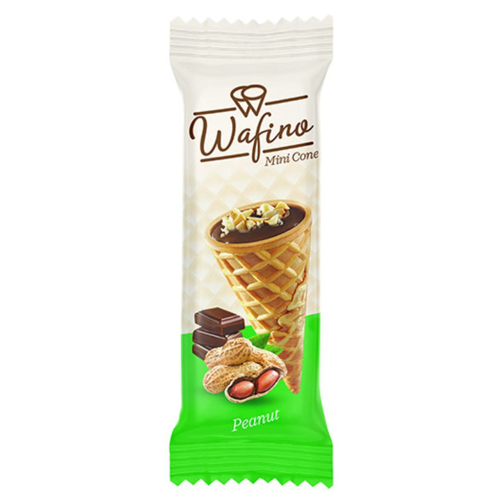 Wafino Mini Cone Milk Chocolate With Crunchy Peanut, 180g