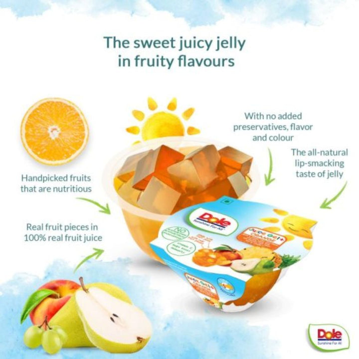 Dole Mix Fruit In Orange Juice Jelly, 93g