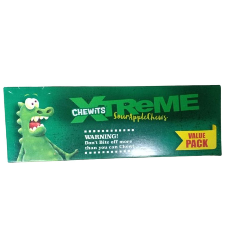 Chewits Xtreme Sour Apple Candy, 68g