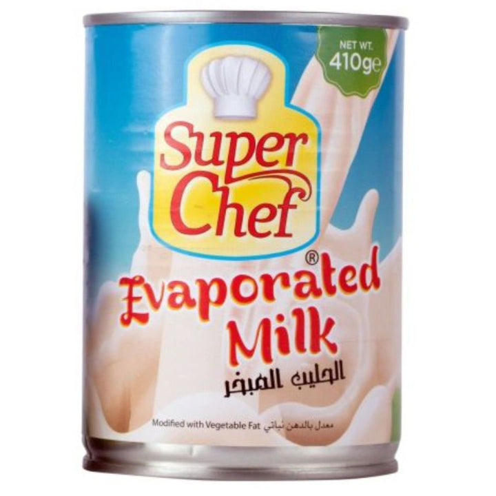 Super Chef Evaporated Milk Veg Fat 23 Percent, 410g