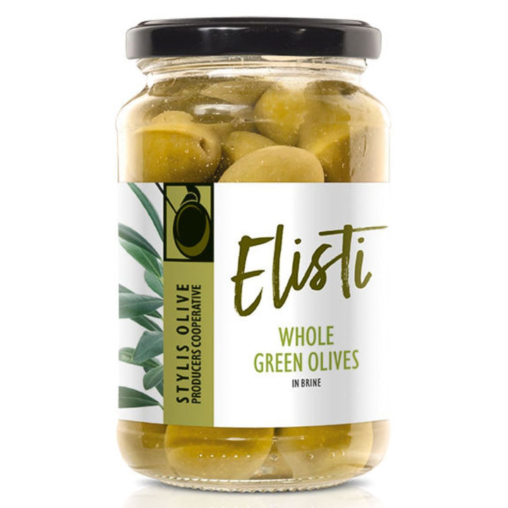 Elisti Whole Green Olives, 370g