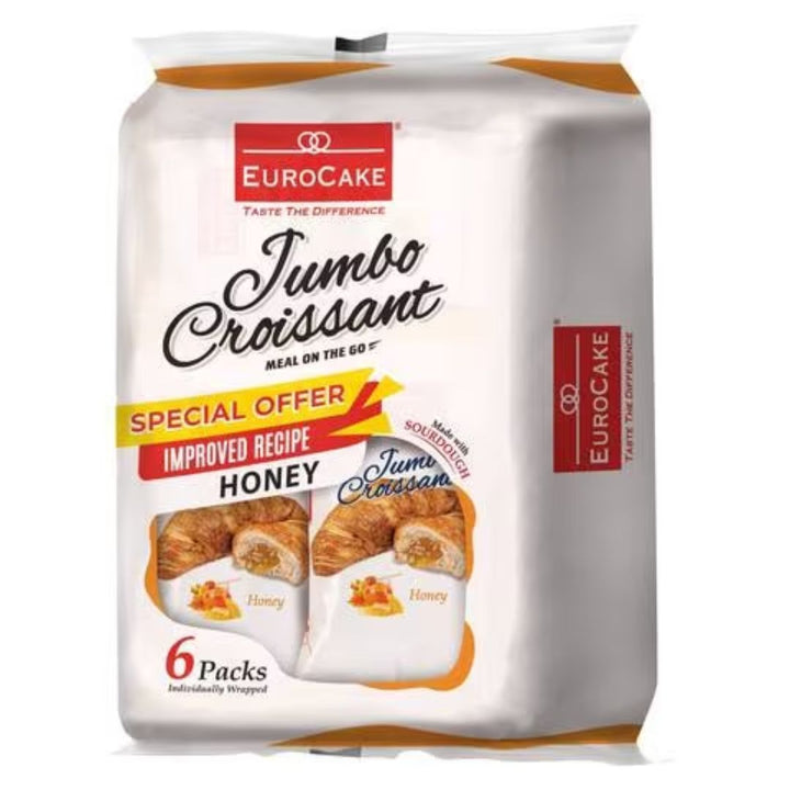 Eurocake Jumbo Croissant Honey, 330g