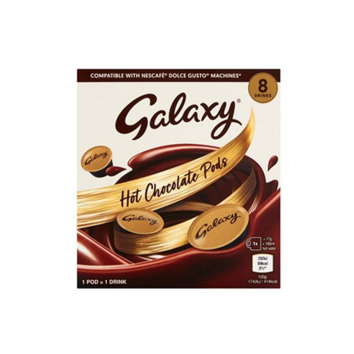 Galaxy Hot Chocolate Pods, 136g