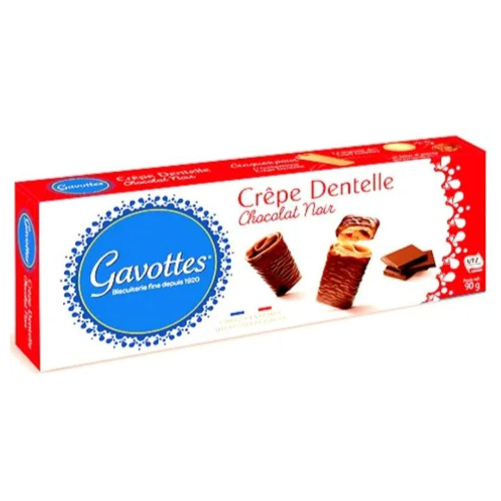 Gavottes Crepe Dentelle Dark Chocolate, 90g