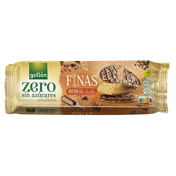 Gullon Zero Sin Azucares Finas Avena Coti Choco Leche, 150g