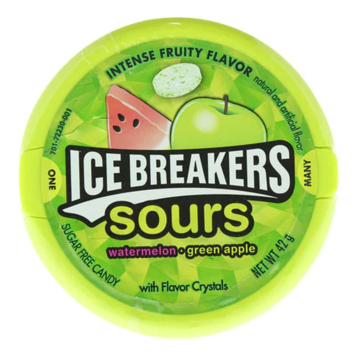 Icebreakers Sours Watermelon And Green Apple Candy, 42g