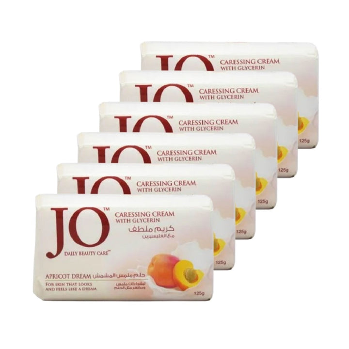 Jo Daily Beauty Care Apricot Dream Soap, 6 X 125g