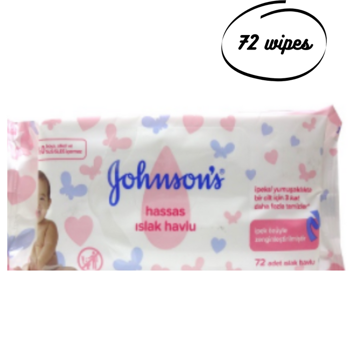 Johnsons Baby Delicate Wet Wipes, 72 wet wipes