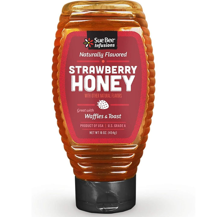 Sue Bee Infusions Strawberry Flavored Honey, 454g