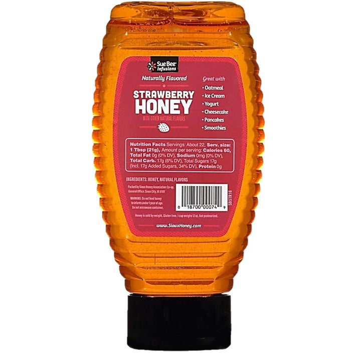 Sue Bee Infusions Strawberry Flavored Honey, 454g