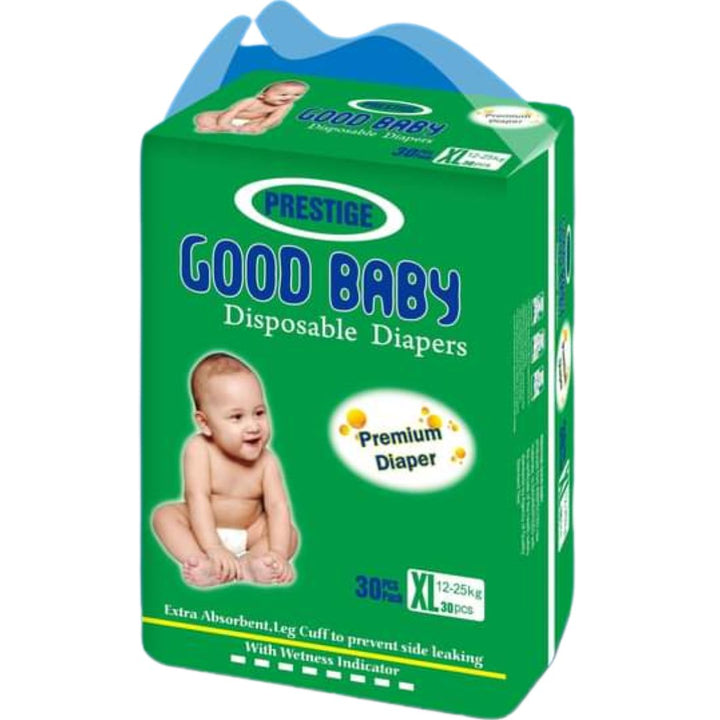 Prestige Good Baby Disposable Diapers XL, 12-25Kg, 30 Pcs