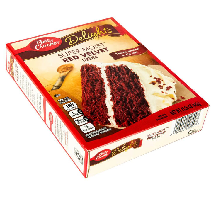 Betty Crocker Delights Super Moist Red Velvet Cake Mix Pouch, 432g